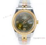 Super Clone Rolex Datejust II 2-Tone Jubilee Grey Dial Watch N9 Factory